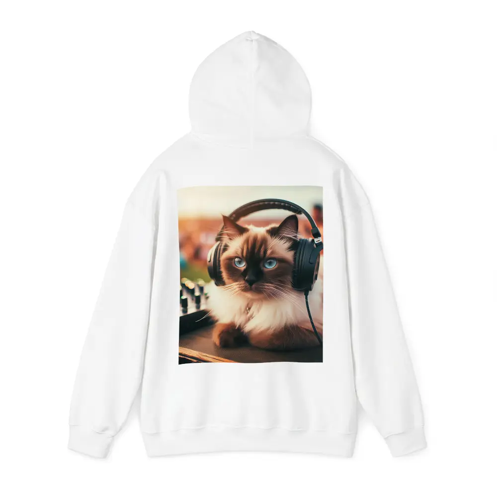 Birman Cat DJ Headphones Outdoor Party – Hoodies