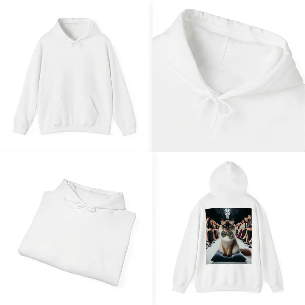Birman Cat Bow Tie Fashion Show Runway – Hoodies