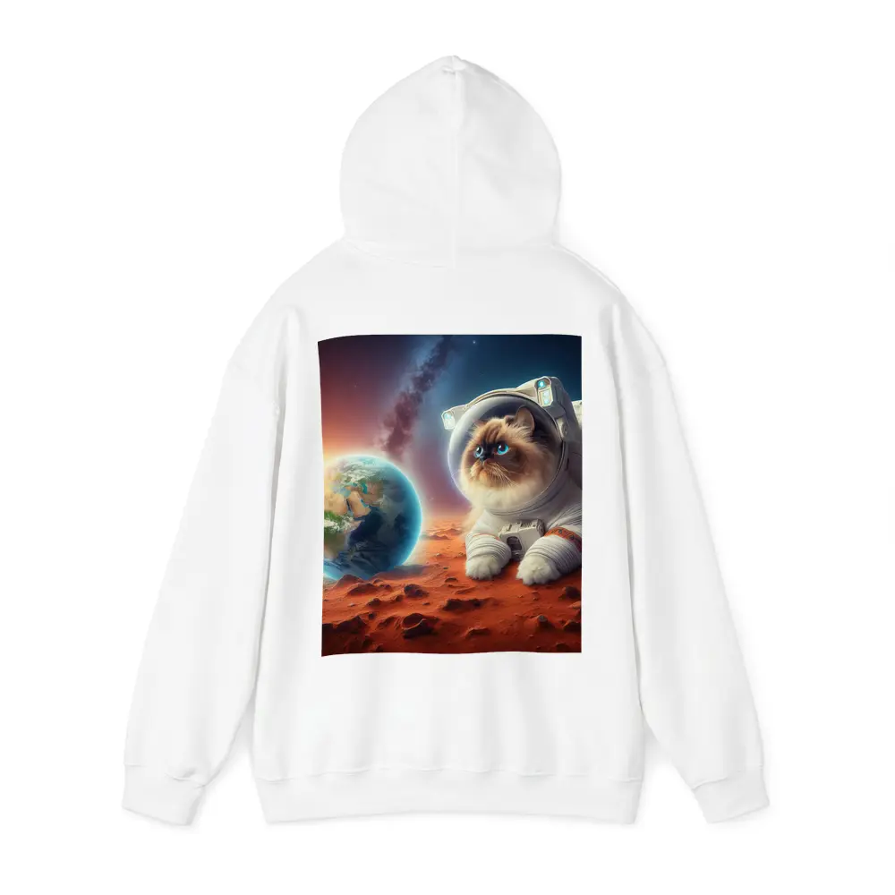 Himalayan Cat Astronaut On Mars Surface – Hoodies