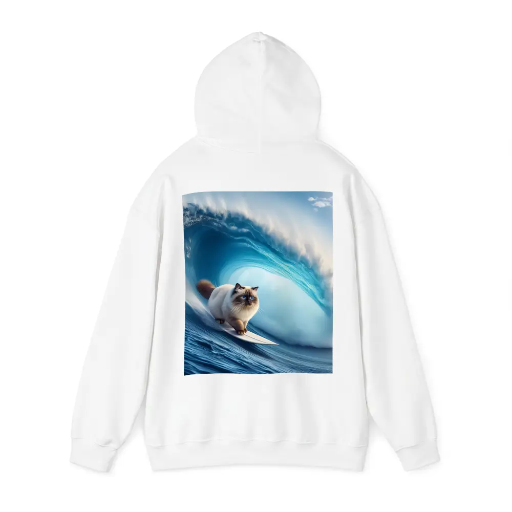 Birman Cat Surfing Giant Ocean Wave – Hoodies