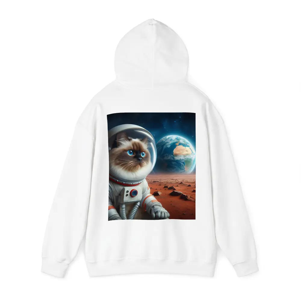 Ragdoll Cat Astronaut On Mars Surface – Hoodies