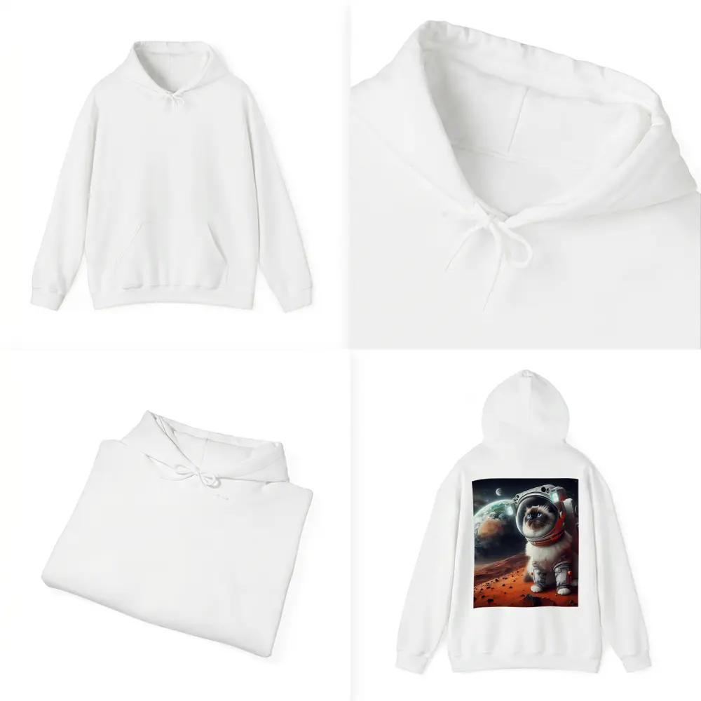 Birman Cat Astronaut on Mars Space – Hoodies
