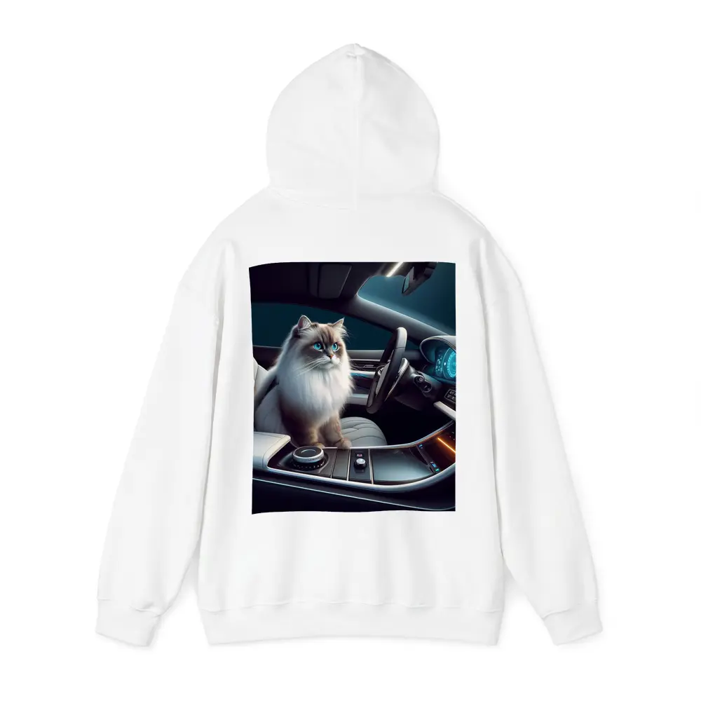 Ragdoll Cat Inside Luxury Car Interior – Hoodies