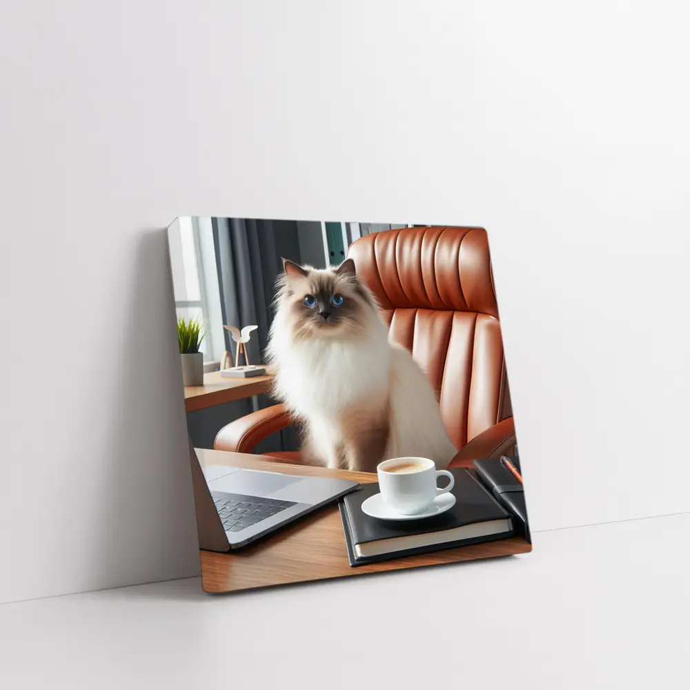 Birman Cat Blue Eyes Office Desk – Wall Art