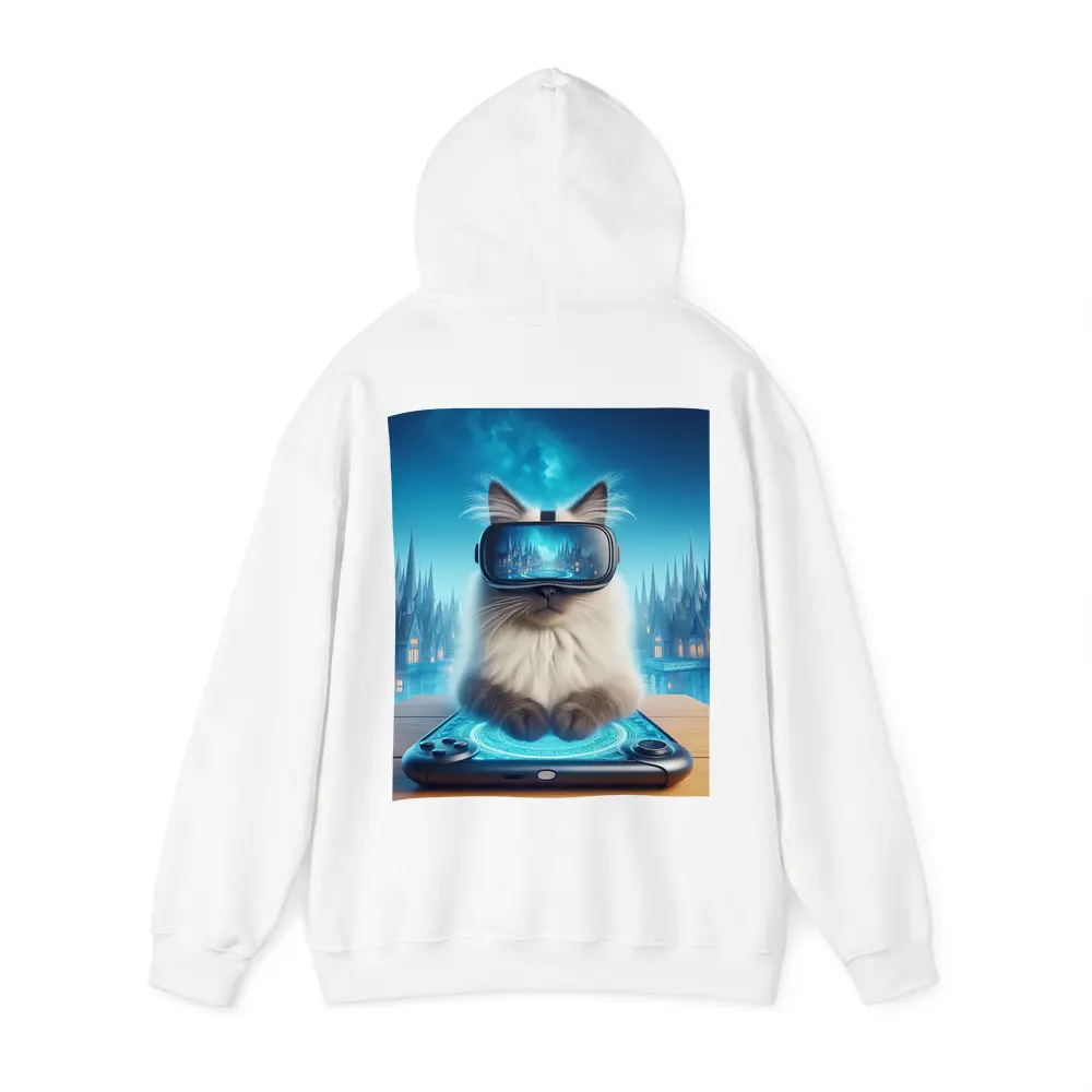 Ragdoll Cat Gaming VR Fantasy City – Hoodies