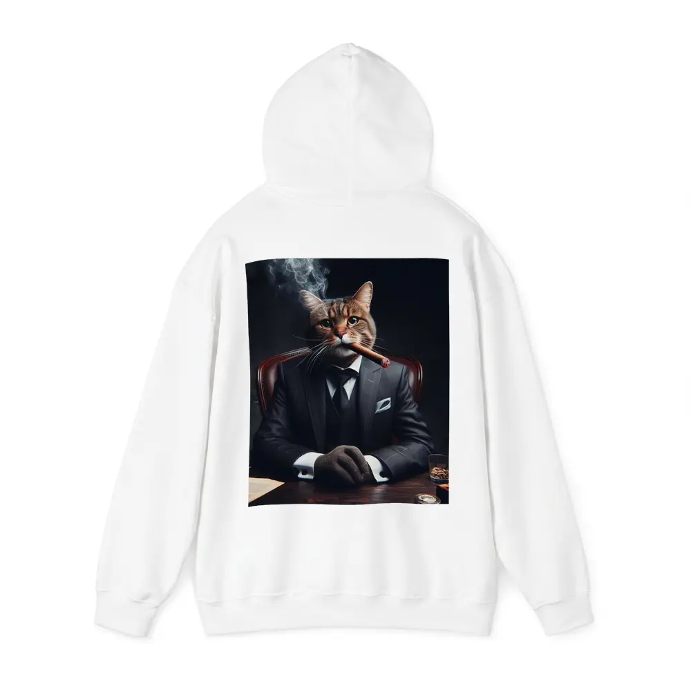 Boss Cat Suit Cigar Dark Office – Hoodies