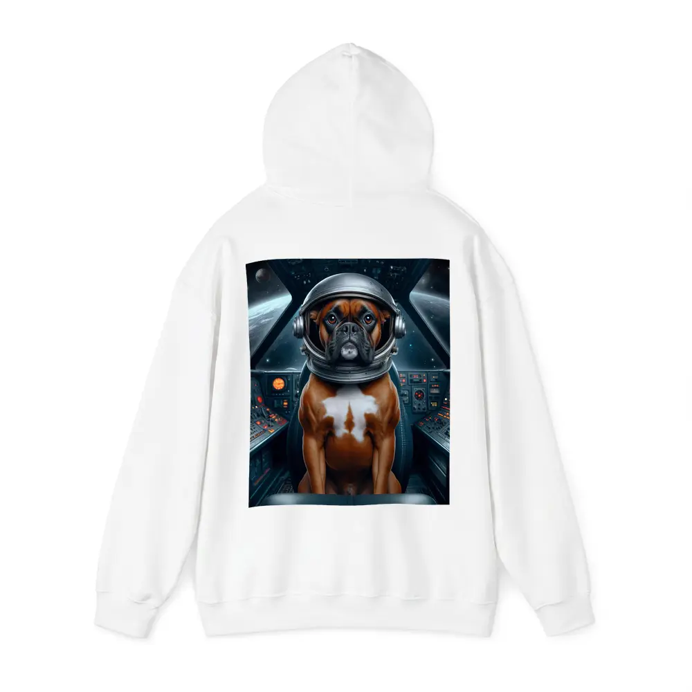 Boxer Dog Astronaut Space Cockpit Art – Hoodies