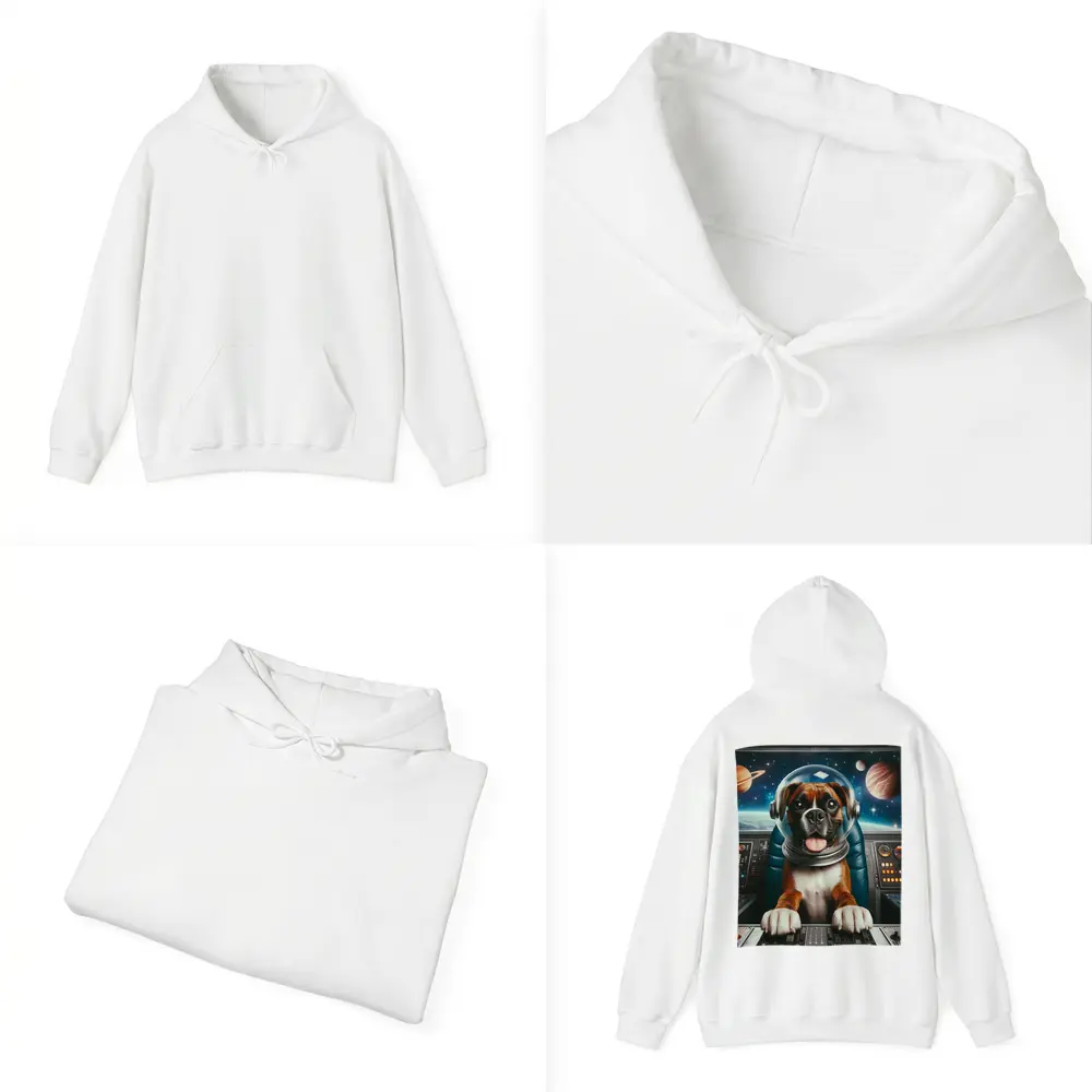 Boxer Dog Astronaut Space Cockpit – Hoodies