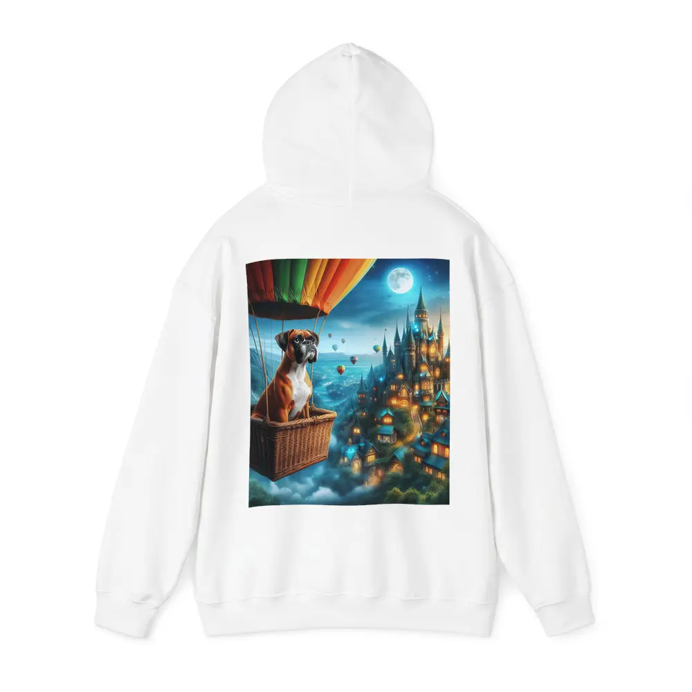 Boxer Dog Hot Air Balloon Fantasy Castle – Hoodies
