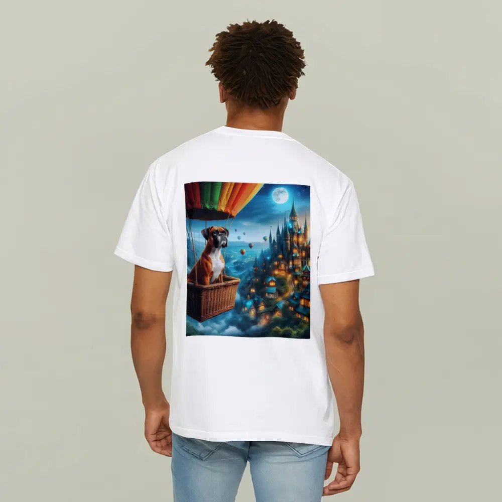 Boxer Dog Hot Air Balloon Fantasy Castle – T-Shirts