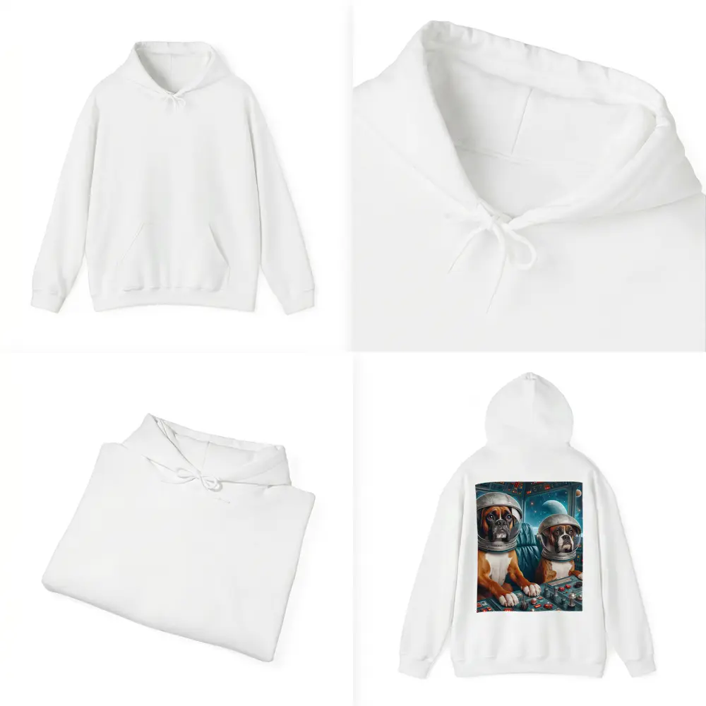 Boxer Dogs Astronauts Space Cockpit – Hoodies