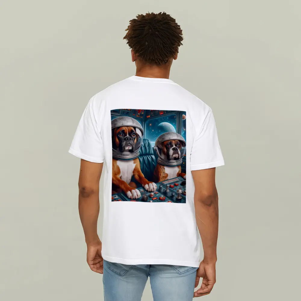 Boxer Dogs Astronauts Space Cockpit – T-Shirts