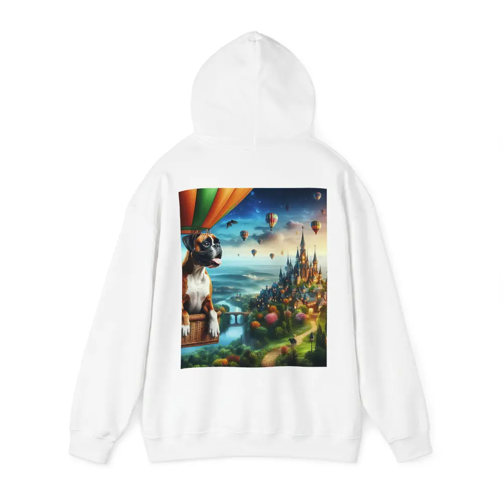 Boxer Dog Hot Air Balloon Fantasy Castle – Hoodies