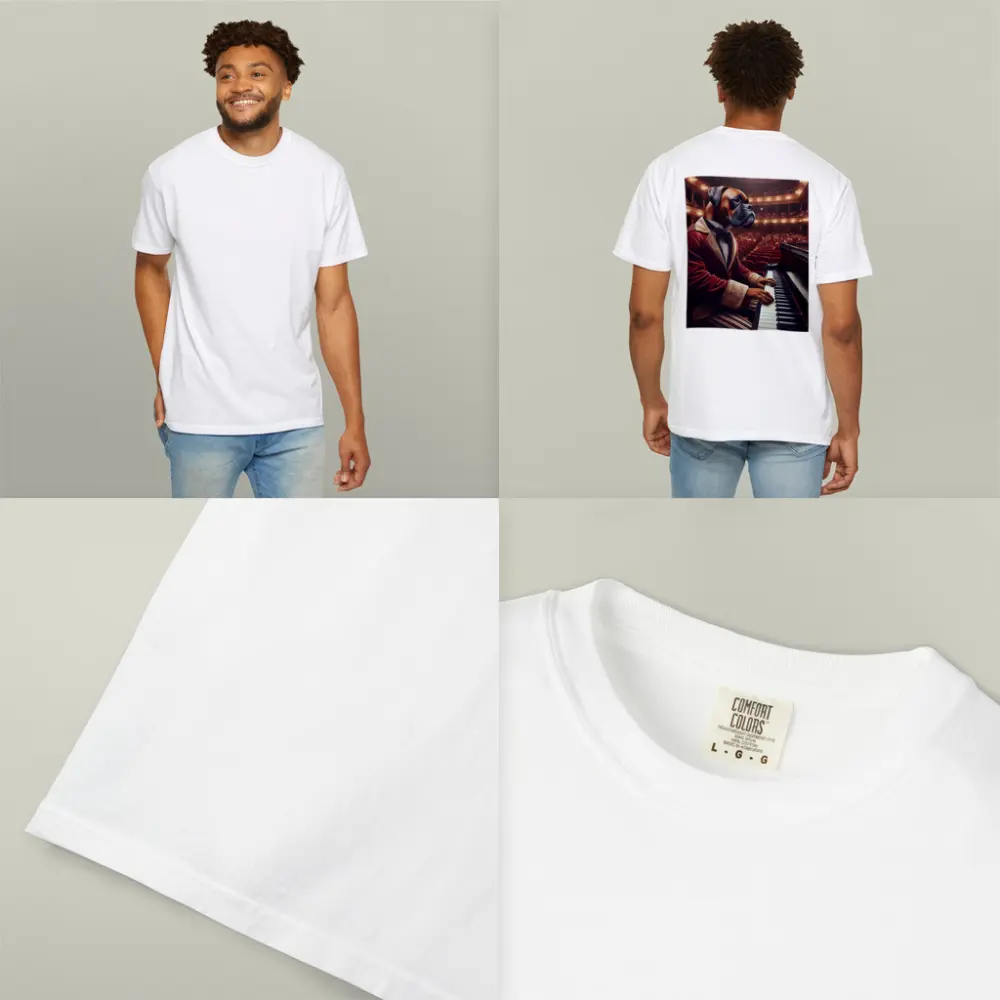 Boxer Dog Pianist Red Jacket Concert Hall – T-Shirts