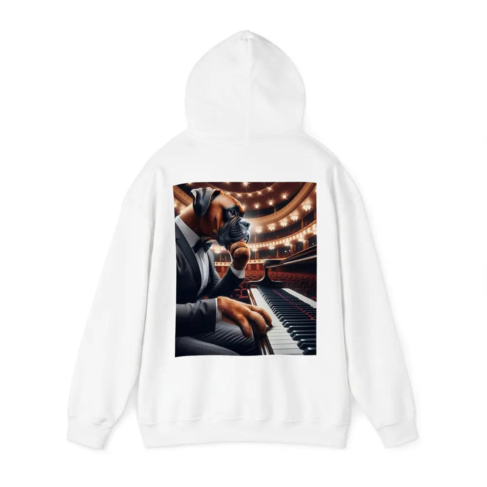 Boxer Dog Pianist Tuxedo Concert Hall – Hoodies