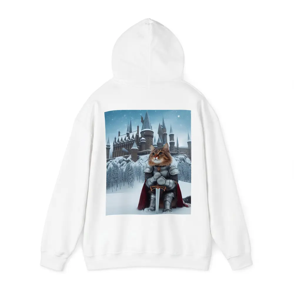 Knight Cat in Armor Winter Castle – Hoodies