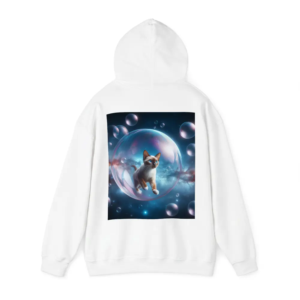 Siamese Cat Floating Bubble Space Fantasy – Hoodies