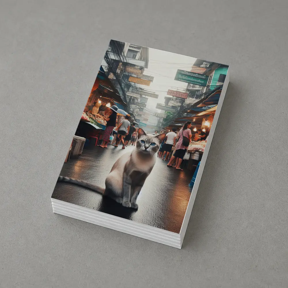 Siamese Cat Bangkok Thailand Street Market – Postcards