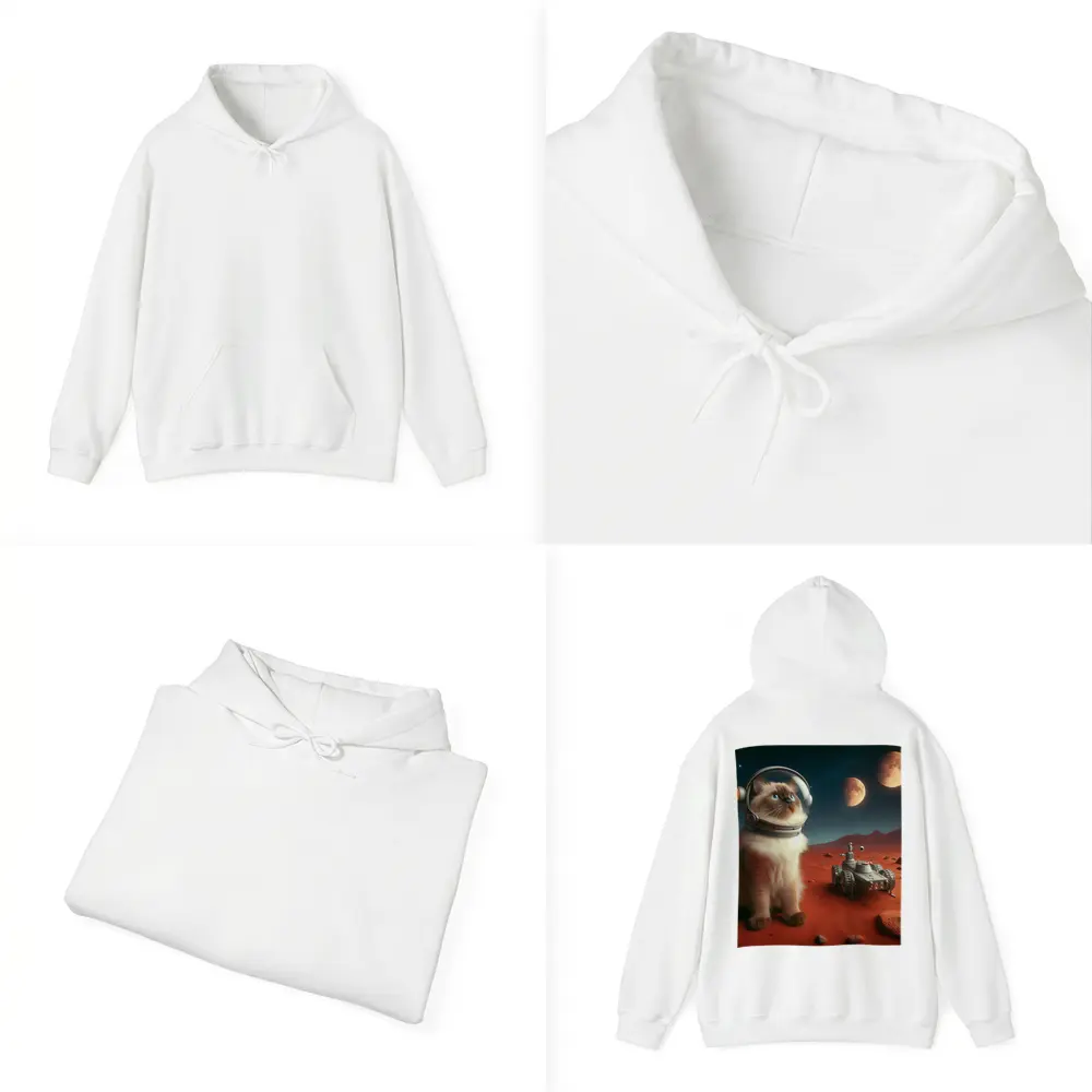 Birman Cat Astronaut on Mars Red Planet – Hoodies