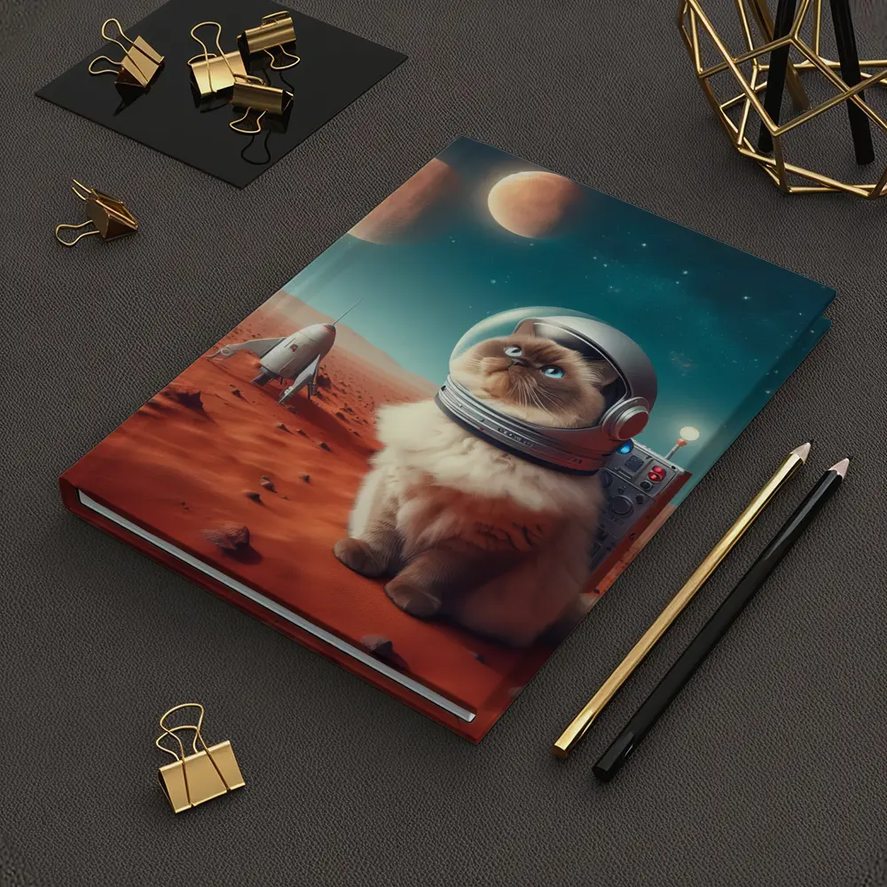 Himalayan Cat Astronaut Red Planet Space – Notebooks