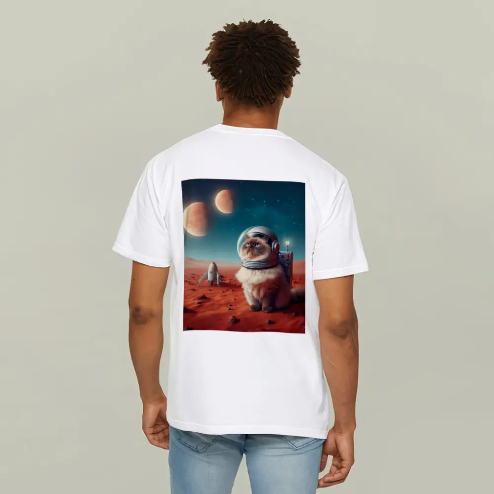 Himalayan Cat Astronaut Red Planet Space – T-Shirts