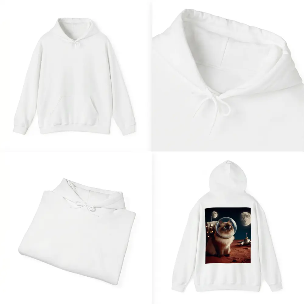Himalayan Cat Astronaut Space Moon Surface – Hoodies