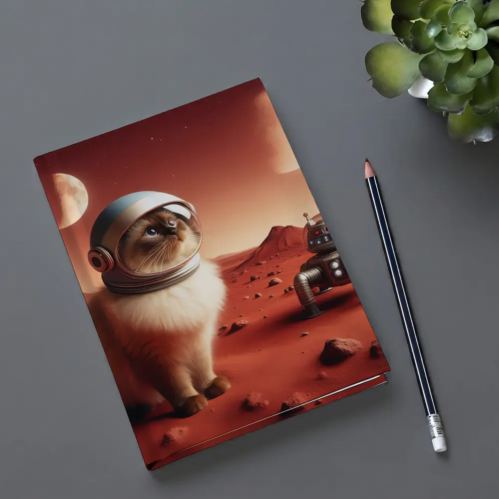 Himalayan Cat Astronaut on Mars Planet – Notebooks