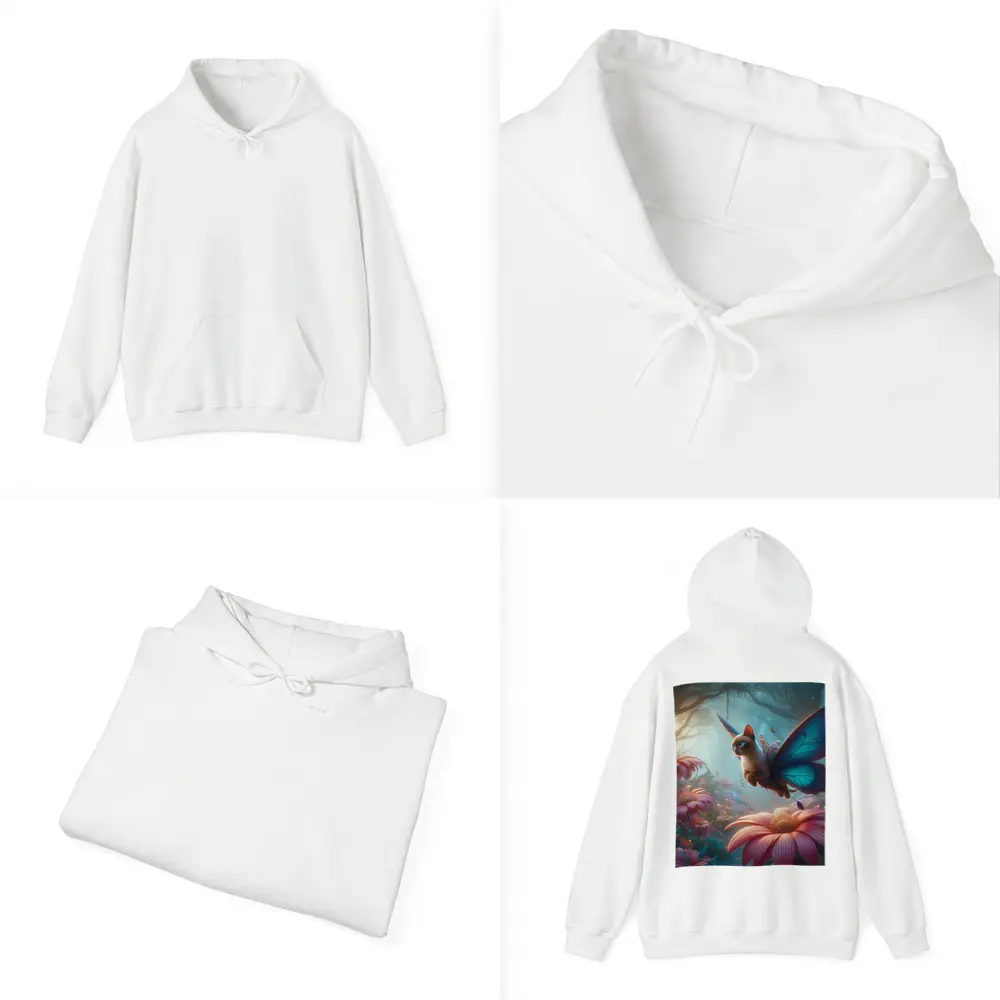 Siamese Cat Butterfly Wings Fantasy Forest – Hoodies