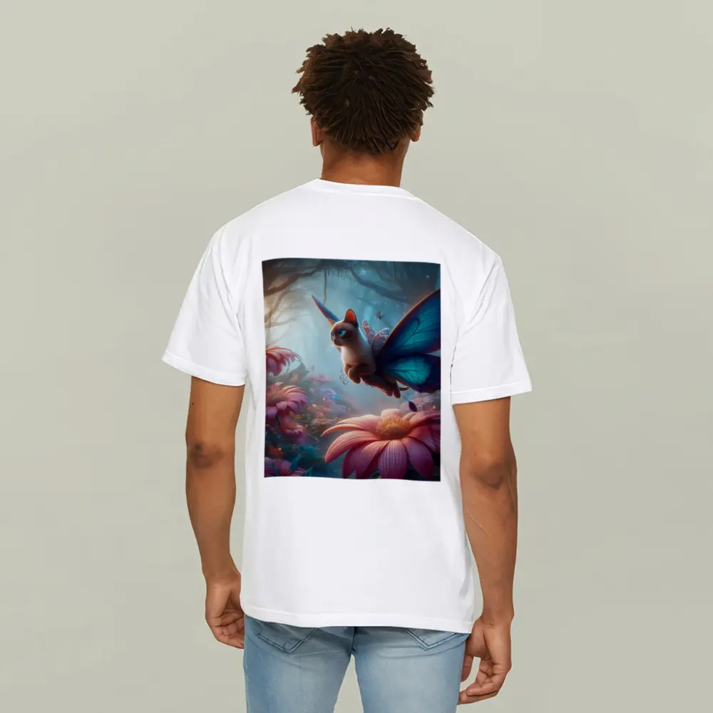 Siamese Cat Butterfly Wings Fantasy Forest – T-Shirts