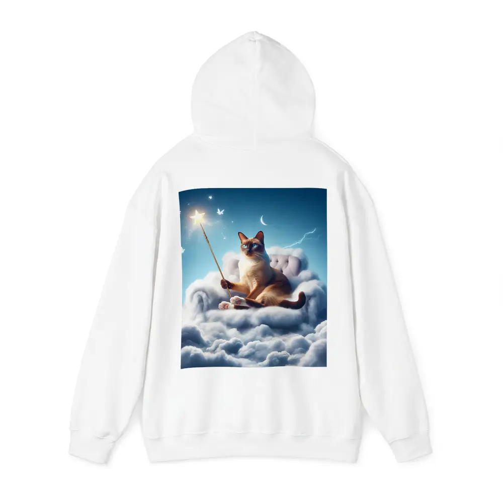 Siamese Cat Wizard Star Wand Clouds – Hoodies