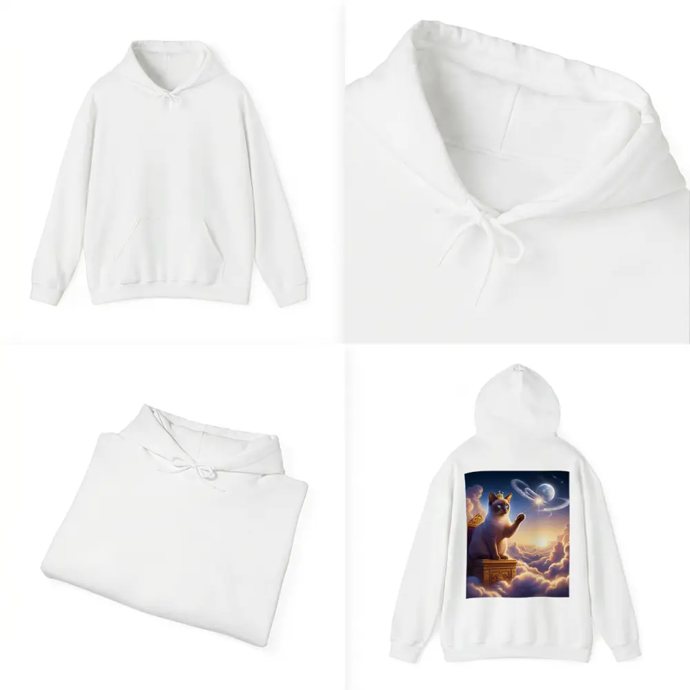 Siamese Cat King Magic Wand Clouds – Hoodies