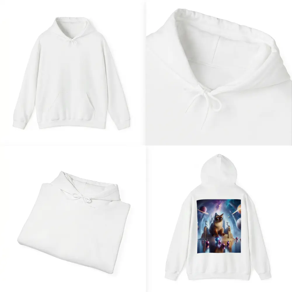 Siamese Cat Space Palace Cosmic Fantasy – Hoodies