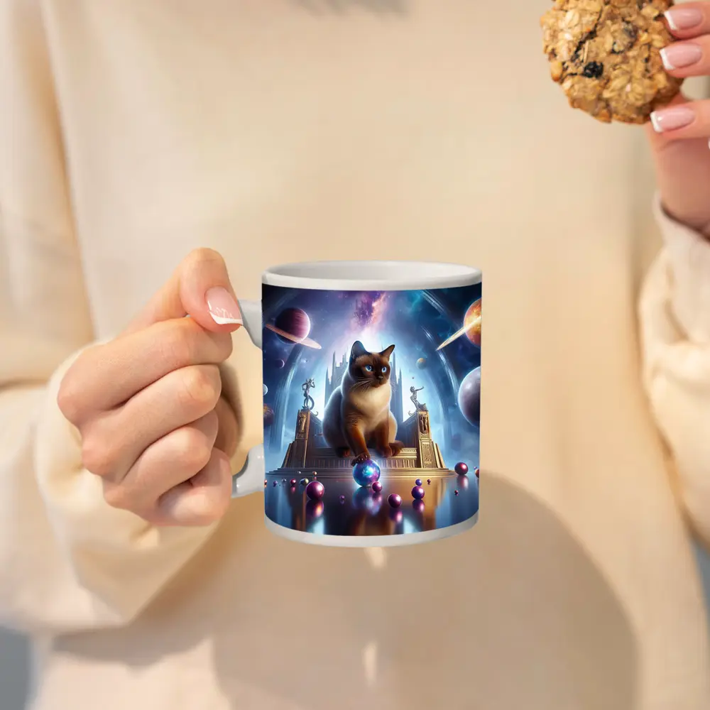 Siamese Cat Space Palace Cosmic Fantasy – Mugs