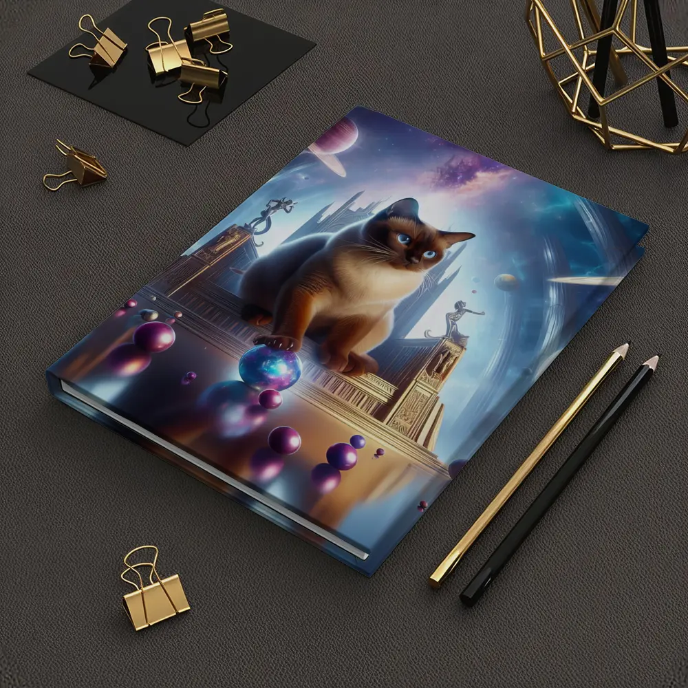 Siamese Cat Space Palace Cosmic Fantasy – Notebooks