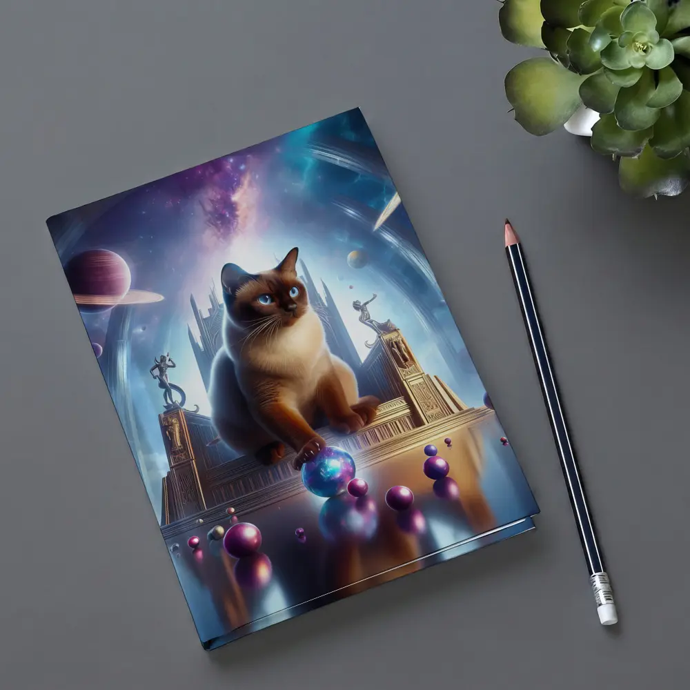Siamese Cat Space Palace Cosmic Fantasy – Notebooks