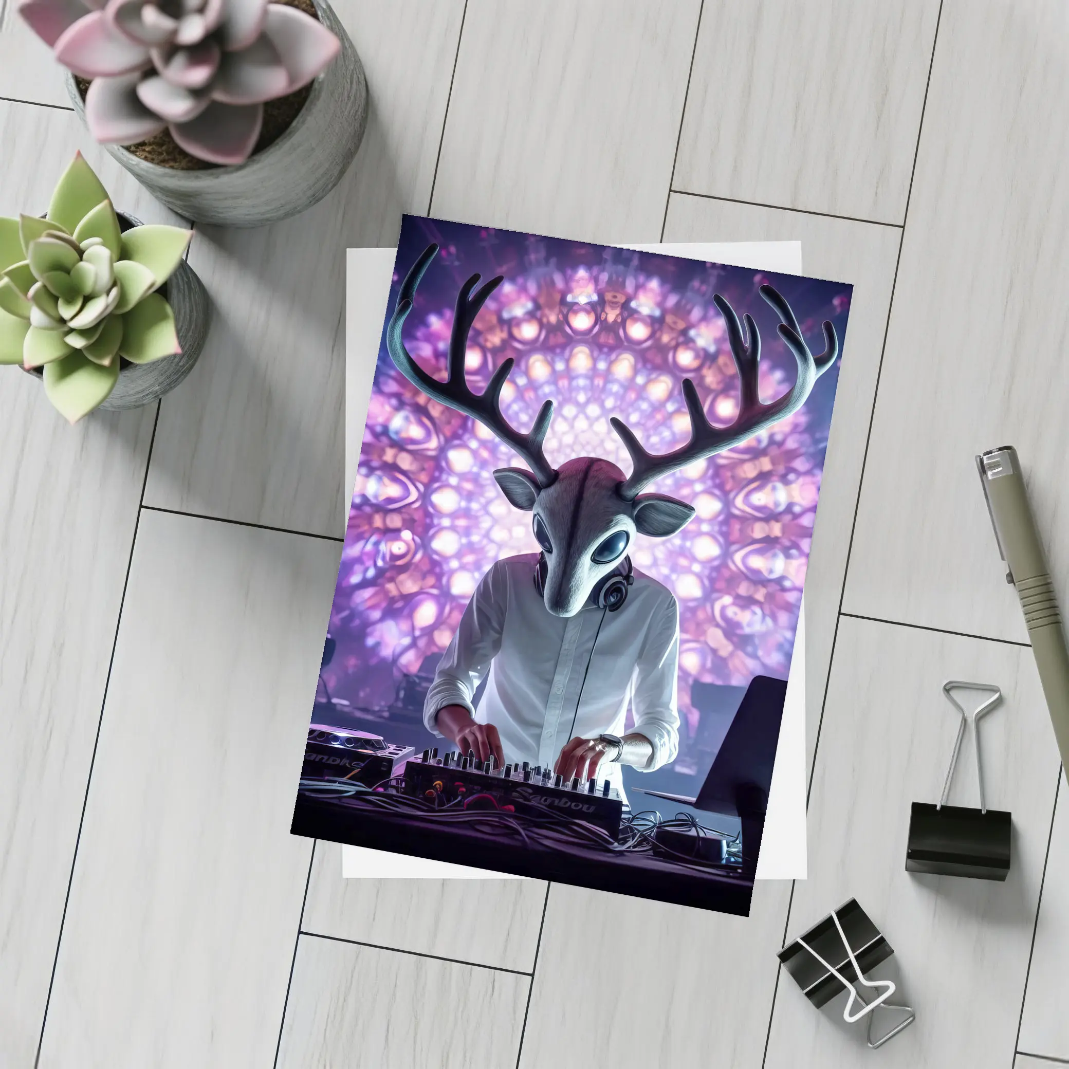 Deer DJ Spinning At Neon Club – Postcards