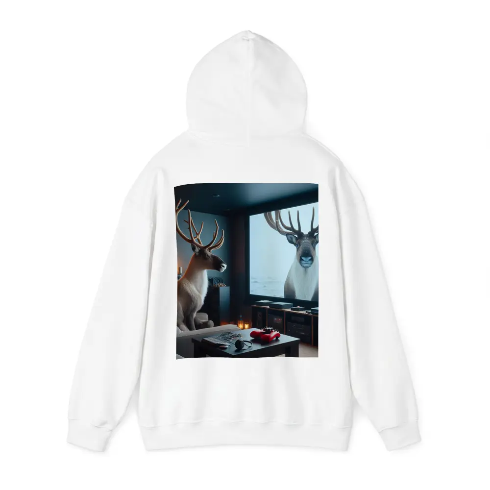 Caribou Watching Himself On Big Screen – Hoodies