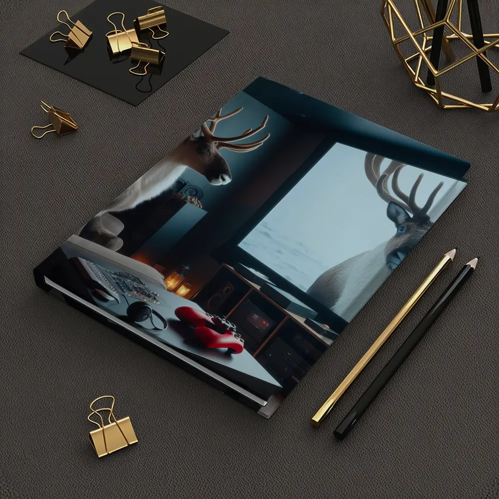 Caribou Watching Himself On Big Screen – Notebooks