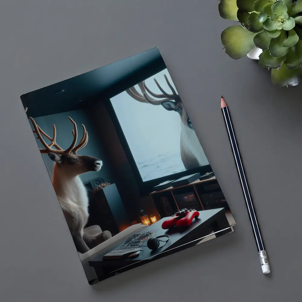 Caribou Watching Himself On Big Screen – Notebooks