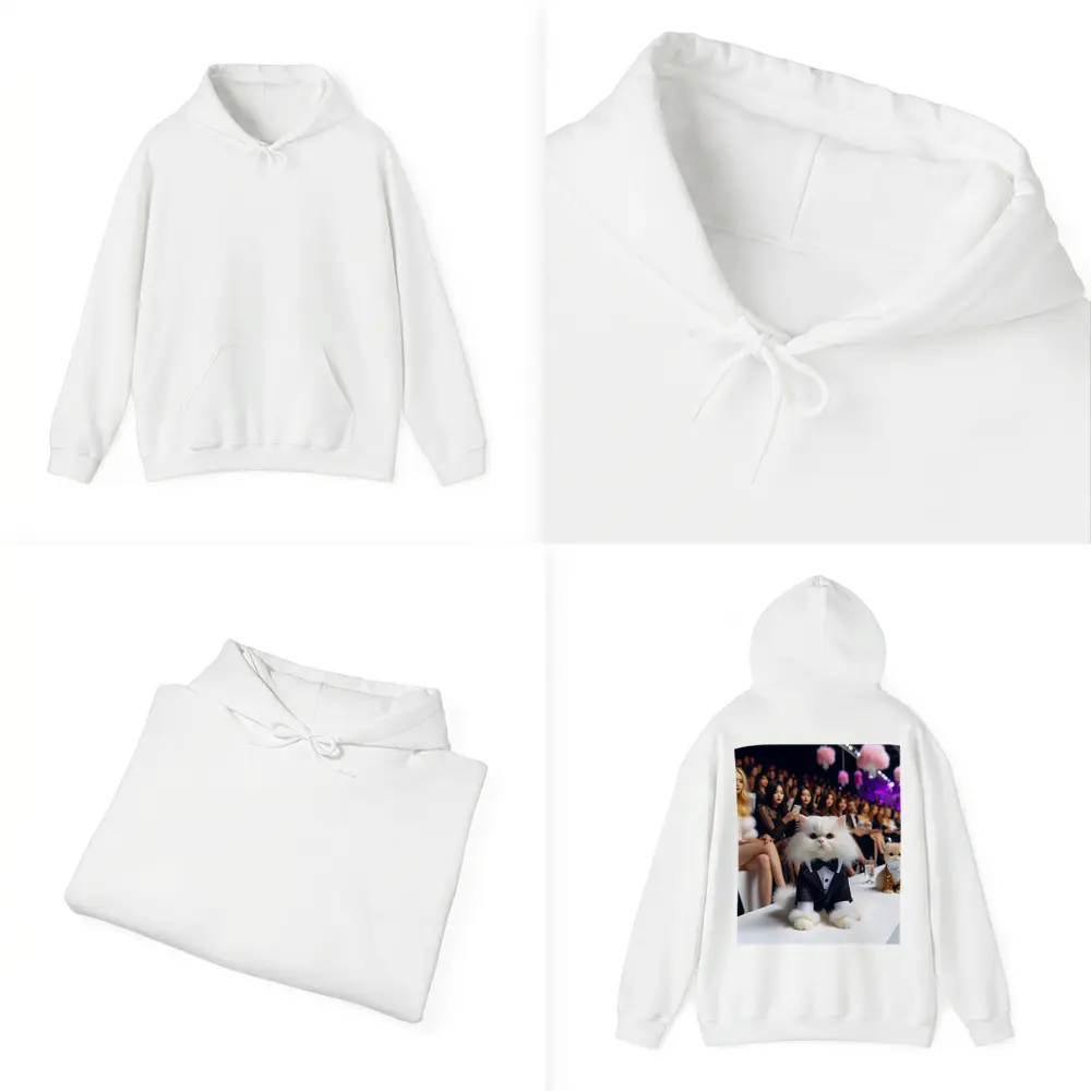 Persian Cat Tuxedo Fashion Show Runway – Hoodies