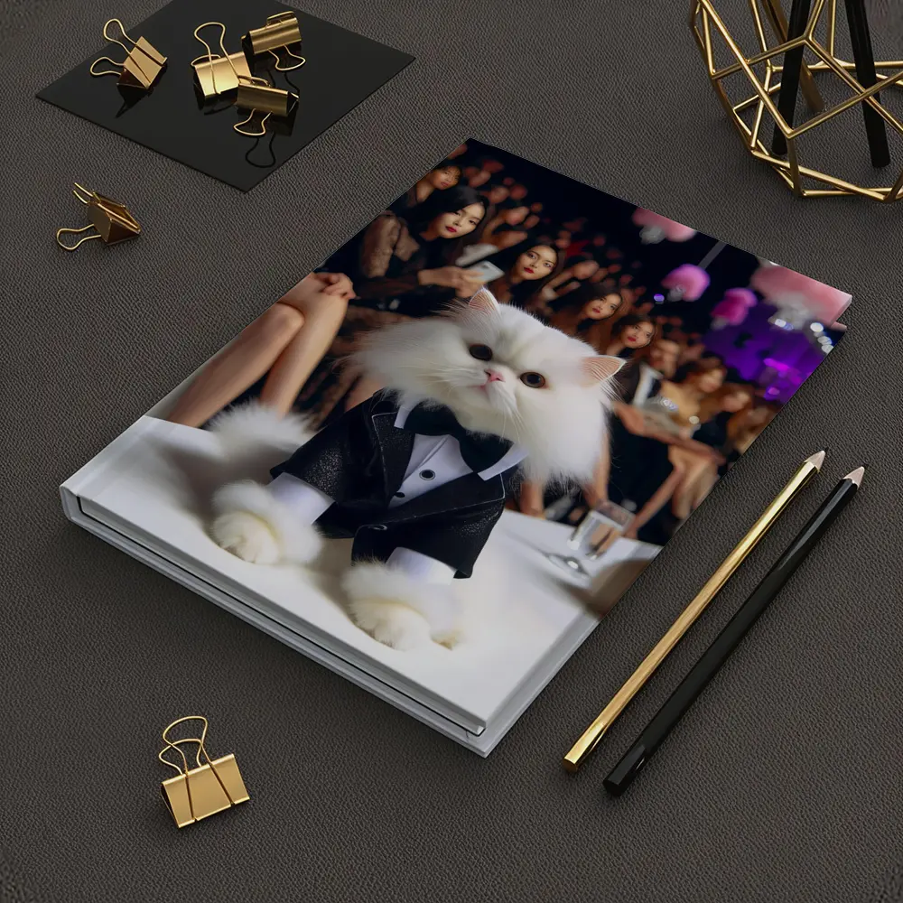 Persian Cat Tuxedo Fashion Show Runway – Notebooks