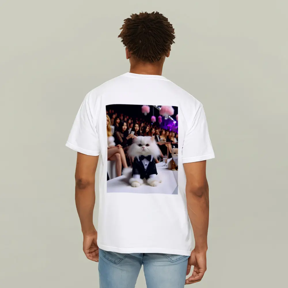 Persian Cat Tuxedo Fashion Show Runway – T-Shirts