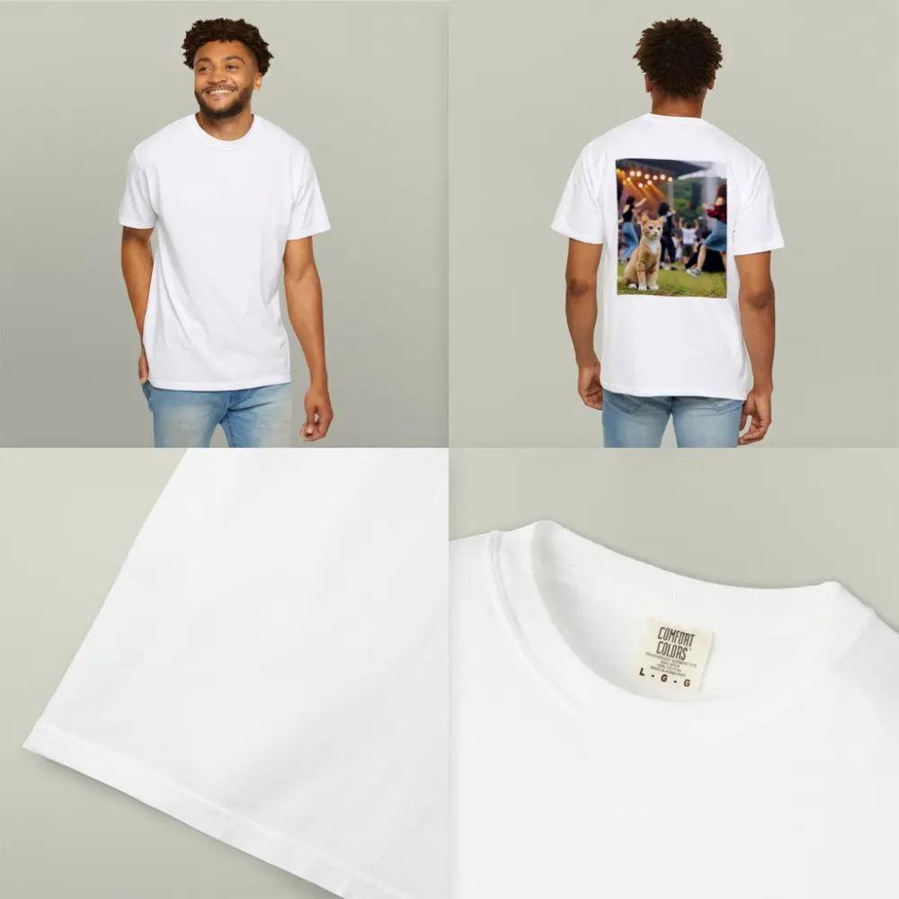 Orange Tabby Kitten at Outdoor Music Festival – T-Shirts