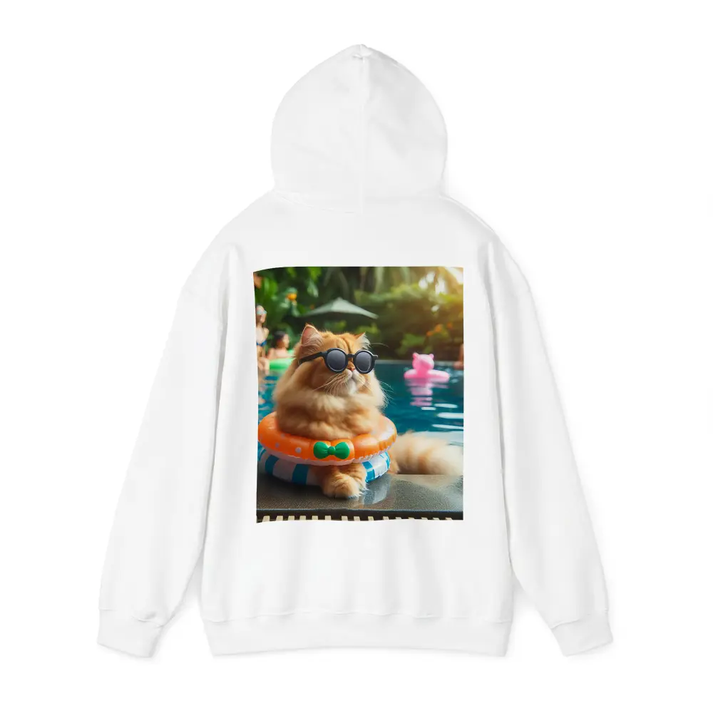 Persian Cat Sunglasses Pool Party Summer – Hoodies