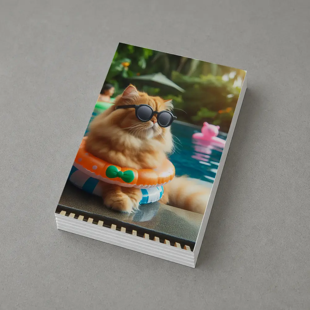 Persian Cat Sunglasses Pool Party Summer – Postcards