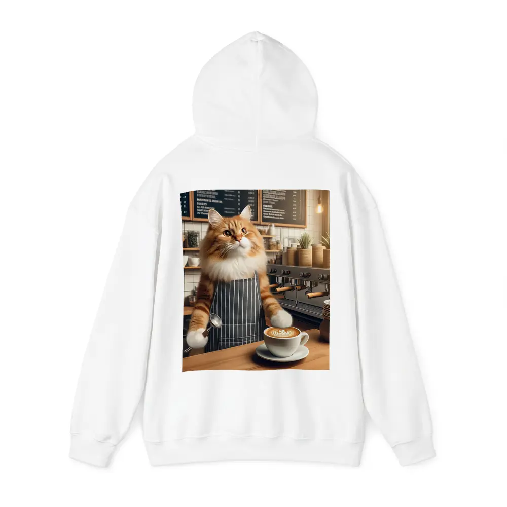 Orange Cat Barista Coffee Shop Cafe – Hoodies