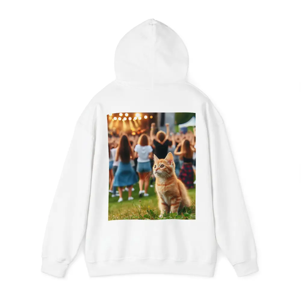 Orange Tabby Kitten at Outdoor Music Festival – Hoodies