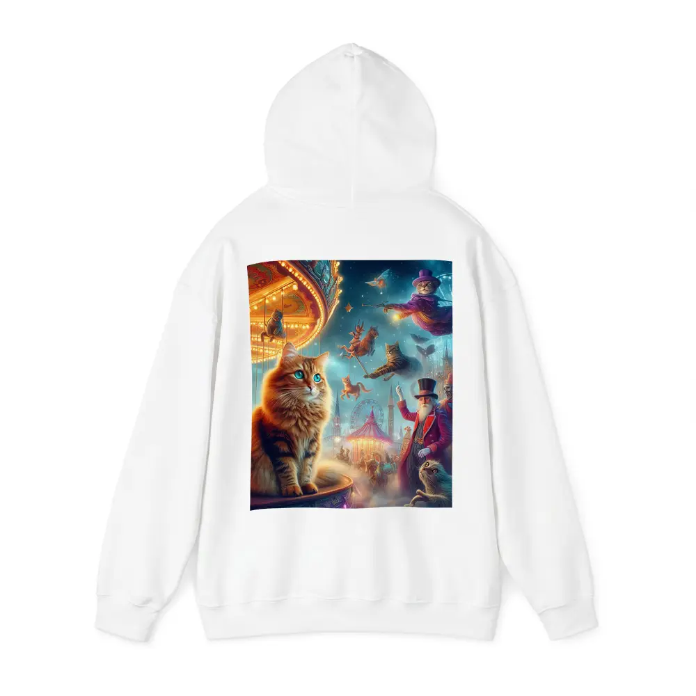 Orange Cat Fantasy Circus Carnival Night – Hoodies