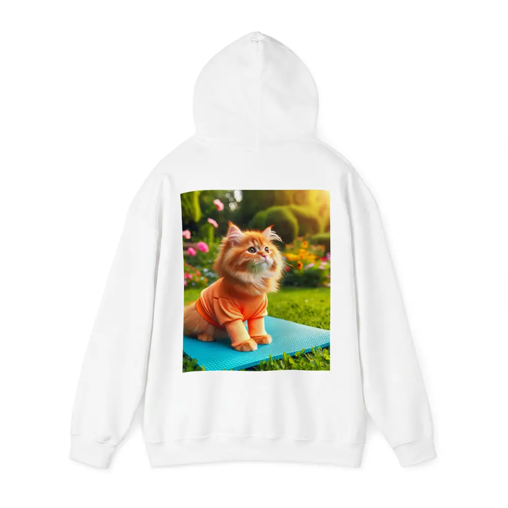 Fluffy Orange Cat Yoga Mat Garden – Hoodies