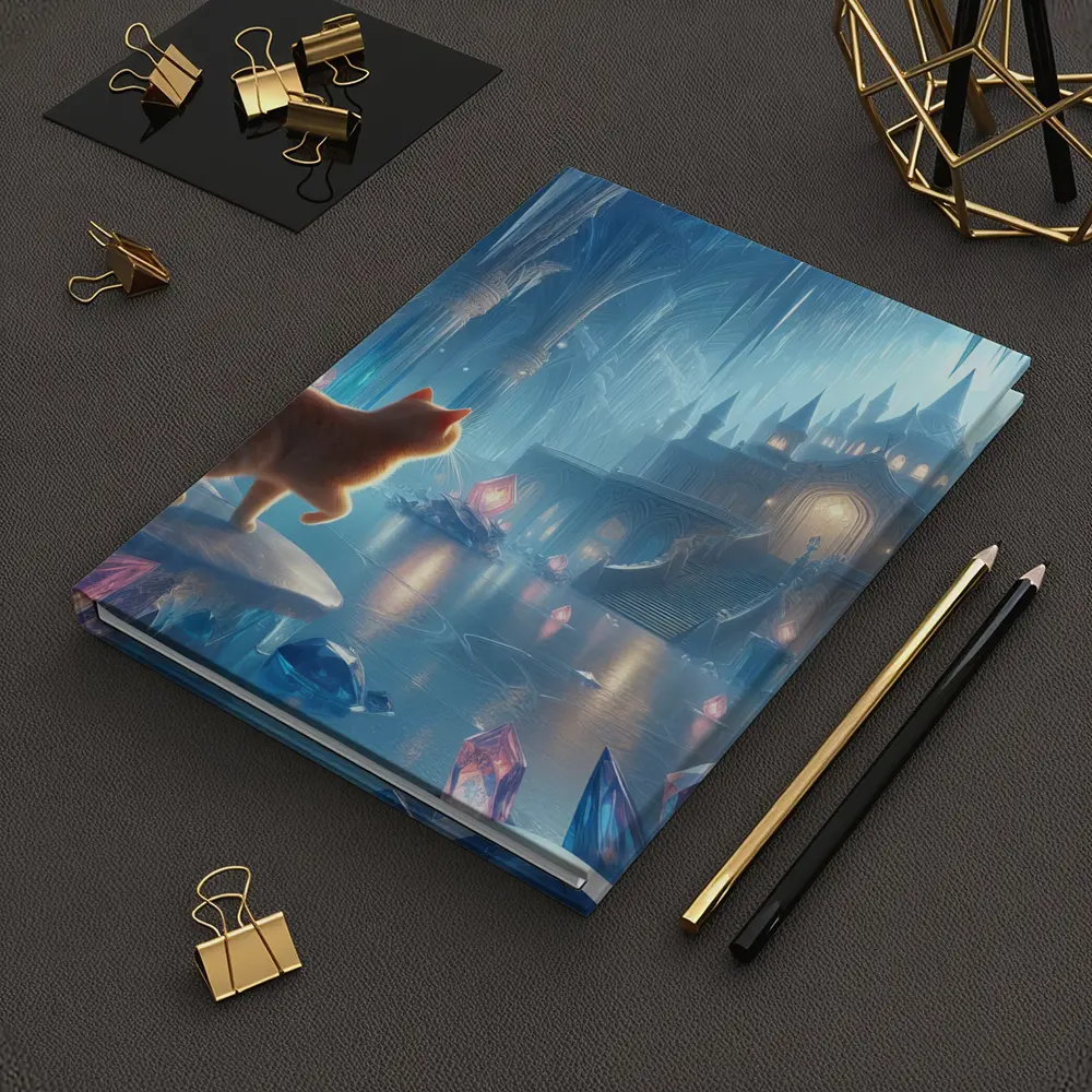 Orange Cat Fantasy Ice Crystal Palace – Notebooks